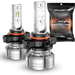 SEALIGHT® F1S 5202/5201 LED Fog Light Bulbs 6500K White 24W 10000LM IP68 2PCS