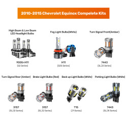 SEALIGHT® 2010-2015 Chevrolet Equinox LED Bulbs Exterior Multiple Position | Weatherproof & Verified