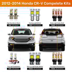 SEALIGHT® 2012-2014 Honda CR-V LED Bulbs H4 Headlight Fog Turn Signal Lights Combo