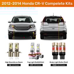 SEALIGHT® 2012-2014 Honda CR-V LED Bulbs H4 Headlight Fog Brake Lights Combo