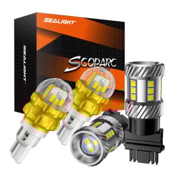 SEALIGHT® Essential Tail & Backup Light Combo: 3157 & T15/921 LED Light Bulbs 4pcs