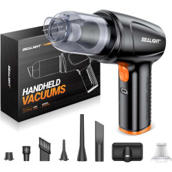 SEALIGHT®️ 6k/12kPa High Power Handheld 4 in 1 Car Vacuum Cleaner 120W