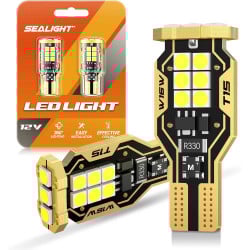 SEALIGHT® Aether T15/921/912/W16W LED Backup Reverse Light Dome/Map/Trunk Light Bulbs 8W 2000LM 6000K White 2PCS