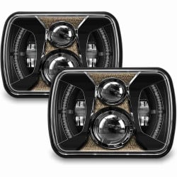 SEALIGHT®️ Round 5x7 7x6 Jeep Wrangler YJ Anti-glare LED Headlights with DRL