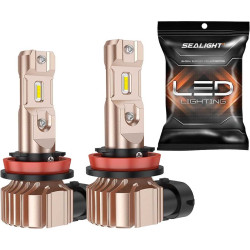 SEALIGHT H11/H16/H8 LED Fog Light Bulb, 14,000 Lumens 6500K