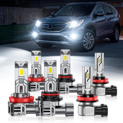 SEALIGHT® F5 9005/HB3 H11/H8/H16 LED Headlight Bulbs H11/H8/H16 Fog Light Bulbs Combo 3Pairs