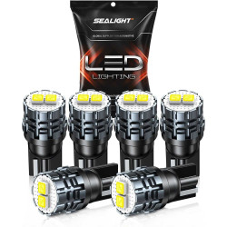 GLOFE RGB 16-Color T10 LED Bulbs (2-Pack) – For Honda Accord 2014-2017 Headlight Strip & DRL, 6500K, Wedge Fit
