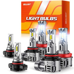 SEALIGHT® F5 9005/HB3 H11/H8/H16 LED Headlight Bulbs 5202/5201 Fog Light Bulbs Combo 3Pairs