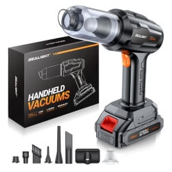 Handheld Car Vacuum Cordless, 4 in 1 Air Duster and Vacuum Cleaner, 21000Pa/120AW High Power Suction Vacuum