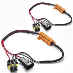 SEALIGHT® 9005 9006 9012 HB3 LED Bulbs Canbus Decoder/ Resistor Anti Flicker Harness Resistor Kit