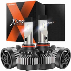 SEALIGHT® X2 9005/HB3 9006/HB4 150W 6500K White IP67 LED Headlight Bulbs 2 Pairs