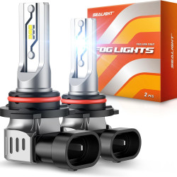 SEALIGHT® F5 9006/HB4 LED Fog Light Bulbs 6500K Cool White 30W 10000LM IP68 2PCS