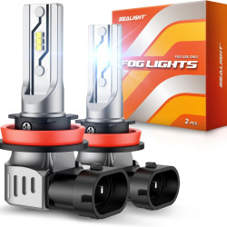 SEALIGHT® F5 H11/H16/H8/H9 LED Fog Light Bulbs 6500K Cool White 30W 10000LM IP68 2PCS