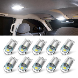 SEALIGHT® SL1 T10/194/168/W5W LED License Plate Light Dome/Map/Trunk Light Bulbs 5W 600LM 6000K White 10PCS