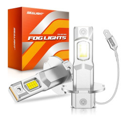 SEALIGHT® XF3 H3/H3ll LED Fog Light Bulbs 6500K White 30W 12000LM IP68 2Pcs