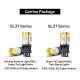 SEALIGHT® Premium 3157 LED Bulbs Combo: White Backup Brake & Amber Turn Signals (2-Pairs)